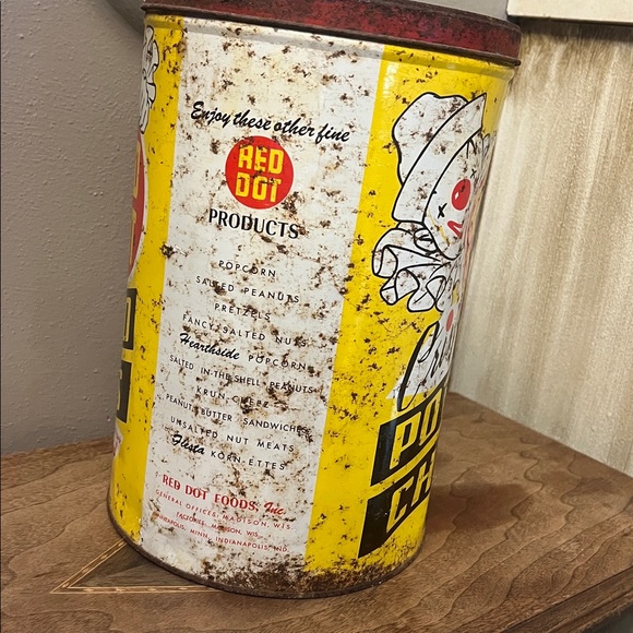 Vintage Red Dot Potato Chip Tin - Picture 3 of 7